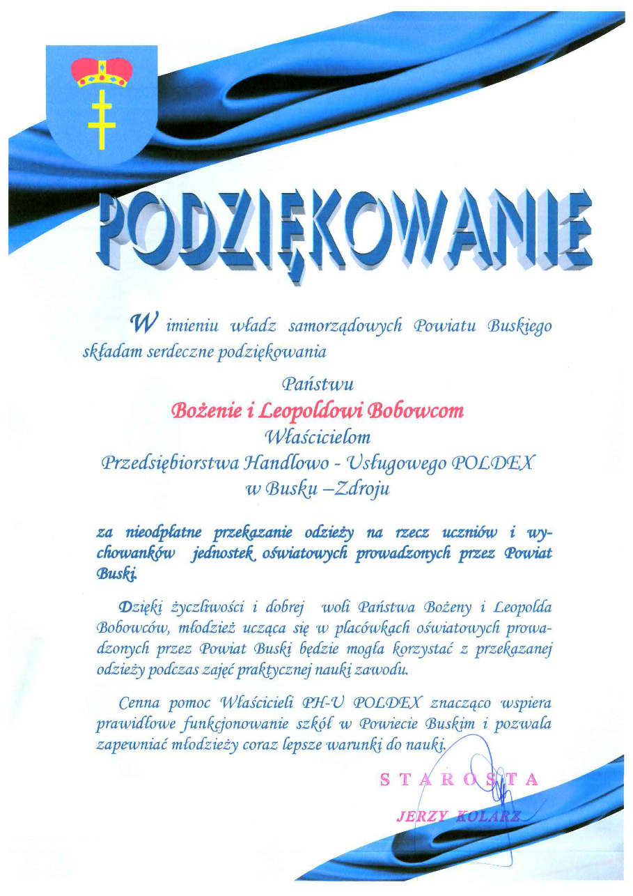 podziekowania