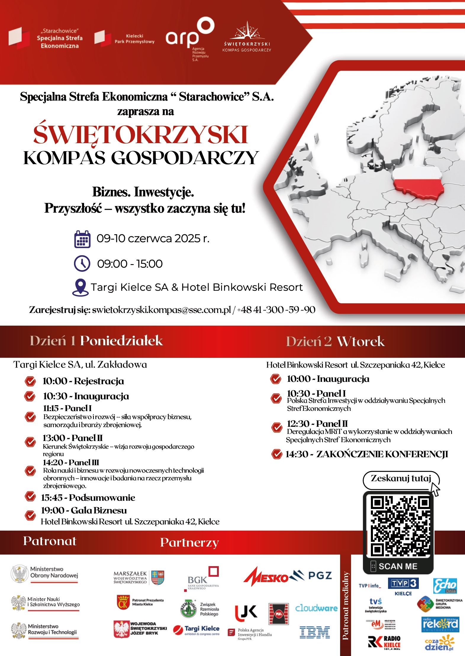 PLAKAT "ŚWIĘTOKRZYSKI KOMPAS GOSPODARCZY"